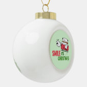 Smile, it's Christmas | Keramische Bal Ornament (Links)