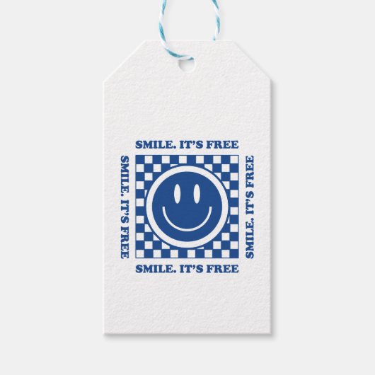 Smile It's Free Cadeaulabel (Voorkant)