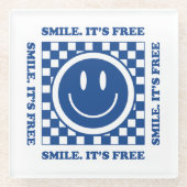 Smile It's Free Glazen Onderzetter (Voorkant)