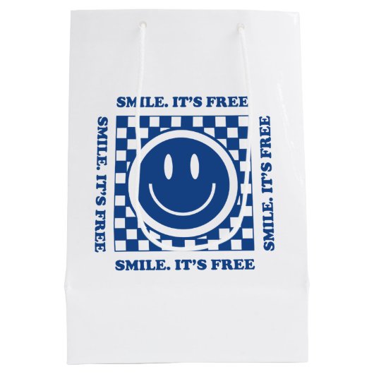 Smile It's Free Medium Cadeauzakje (Achterkant)