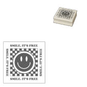 Smile It's Free Rubberstempel (Gestempeld)
