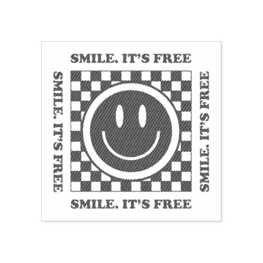 Smile It's Free Rubberstempel (Afrduk)