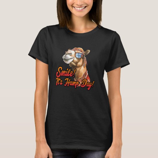 Smile It's Hump Day Camel Hump Day Woensdag Hump T-shirt (Voorkant)