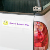 Smile Jesus houdt van je Bumpersticker (Op Truck)