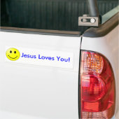 Smile Jesus houdt van je Bumpersticker (Op Truck)