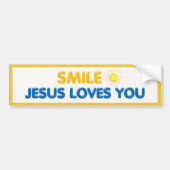 Smile – Jesus Loves You | Christian Faith Bumpersticker (Voorkant)