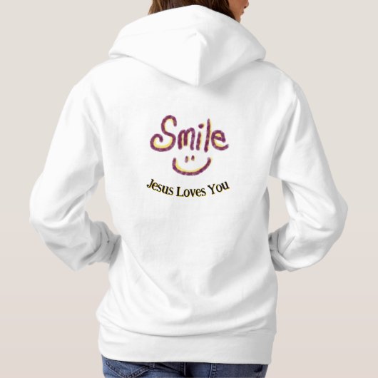 Smile Jesus Loves You  Hoodie (Achterkant)
