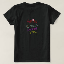 ‘Smile Jezus Houdt van Jou’ Christelijke Citaat T-shirt