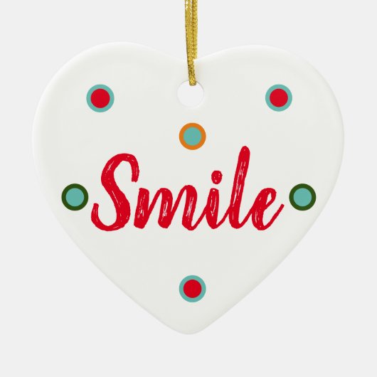 Smile Keramisch Ornament (Voorkant)
