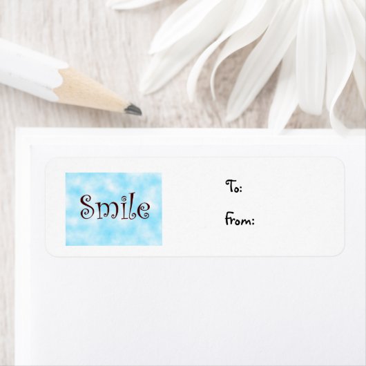Smile-kerstlabel Etiket (Insitu)