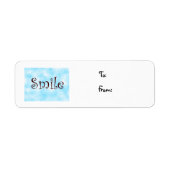 Smile-kerstlabel Etiket (Voorkant)