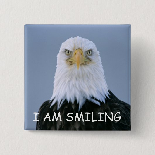 Smile-knop Vierkante Button 5,1 Cm (Voorkant)