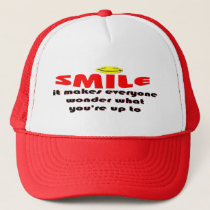 Smile - Laat mensen zich afvragen wat je van plan  Trucker Pet