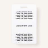 Smile Label met Lanyard - Bekijk terug Badge (Achterkant)