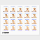 Smile Labrador Retriever Dog Sticker Labels (Vel)