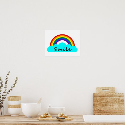 Smile - LGBT Rainbow Poster (Keuken)