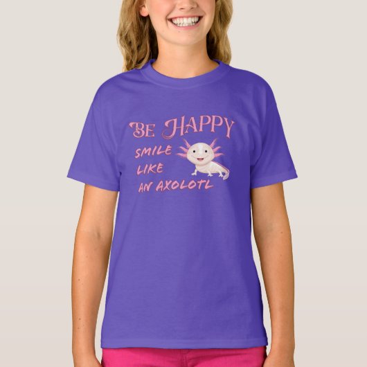 Smile Like an Axolotl T-shirt (Voorkant)