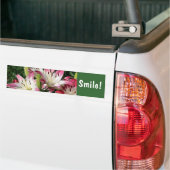 Smile Lily Flower Inspirerend Bumpersticker (Op Truck)
