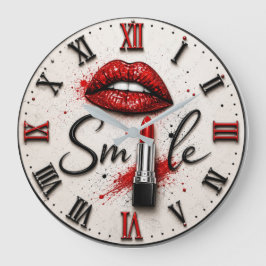 Smile Lipstick Glam Makeup Beauty Art  Grote Klok