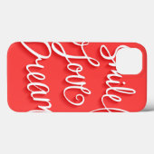 Smile Love Dream Case-Mate iPhone Case (Achterkant (horizontaal))