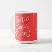 Smile Love Dream Koffiemok (Voorkant links)