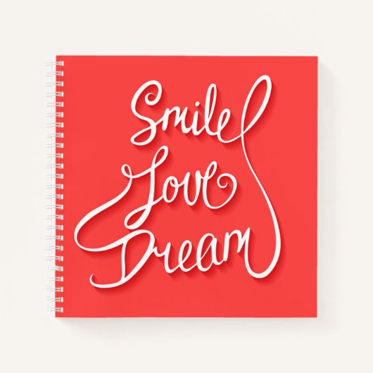 Smile Love Dream Notitieboek (Voorkant)