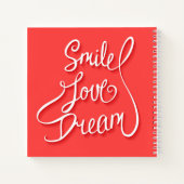 Smile Love Dream Notitieboek (Achterkant)