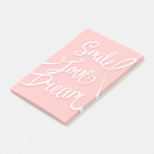 Smile Love Dream Post-it® Notes (Schuin)