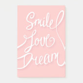 Smile Love Dream Post-it® Notes (Voorkant)