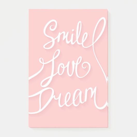 Smile Love Dream Post-it® Notes (Voorkant)