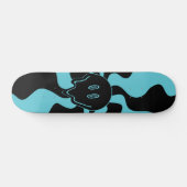 Smile Melt - Blauw en Zwart Persoonlijk Skateboard (Horizontaal)