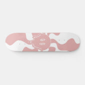 Smile Melt in Roze & Wit Persoonlijk Skateboard (Horizontaal)