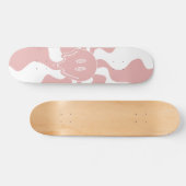 Smile Melt in Roze & Wit Persoonlijk Skateboard (Horizontaal)