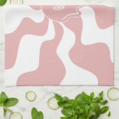 Smile Melt in Roze & Wit Theedoek (Gevouwen)