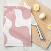 Smile Melt in Roze & Wit Theedoek (Quarter Fold)