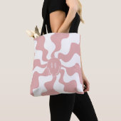 Smile Melt in Roze & Wit Tote Bag (Dichtbij)