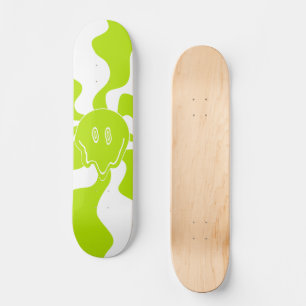Smile Melt - Lime groen en wit Persoonlijk Skateboard