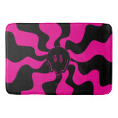 Smile Melt - Magenta en Black Badmat (Voorkant)