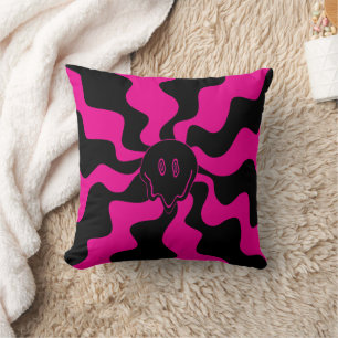 Smile Melt - Magenta en Black Kussen