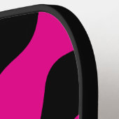Smile Melt - Magenta en Black Pickleball Paddle (Links Detail)