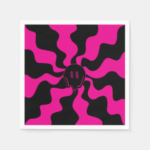 Smile Melt - Magenta en Black Servet