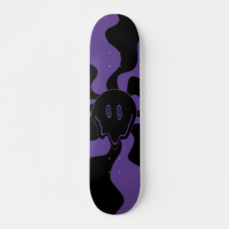 Smile Melt Retro Paars en Zwart Persoonlijk Skateboard