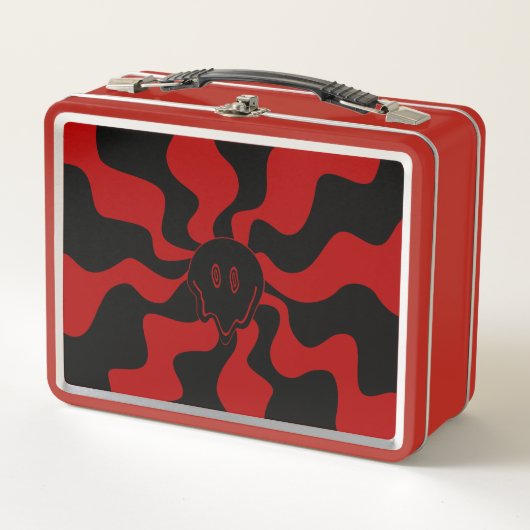 Smile Melt Retro Rood en Zwart (Voorkant)