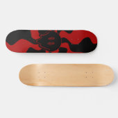 Smile Melt Retro Rood en Zwart Persoonlijk Skateboard (Horizontaal)