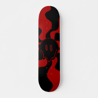 Smile Melt Retro Rood en Zwart Persoonlijk Skateboard