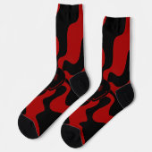 Smile Melt Retro Rood en Zwart Sokken (Links)