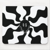 Smile Melt - Zwart-wit Muismat (Voorkant)