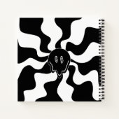 Smile Melt - Zwart-wit Notitieboek (Achterkant)