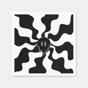 Smile Melt - Zwart-wit Servet