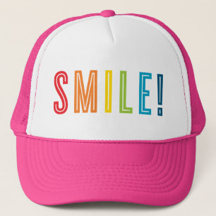 SMILE minimale vet kleur type motivatie spreuk Trucker Pet